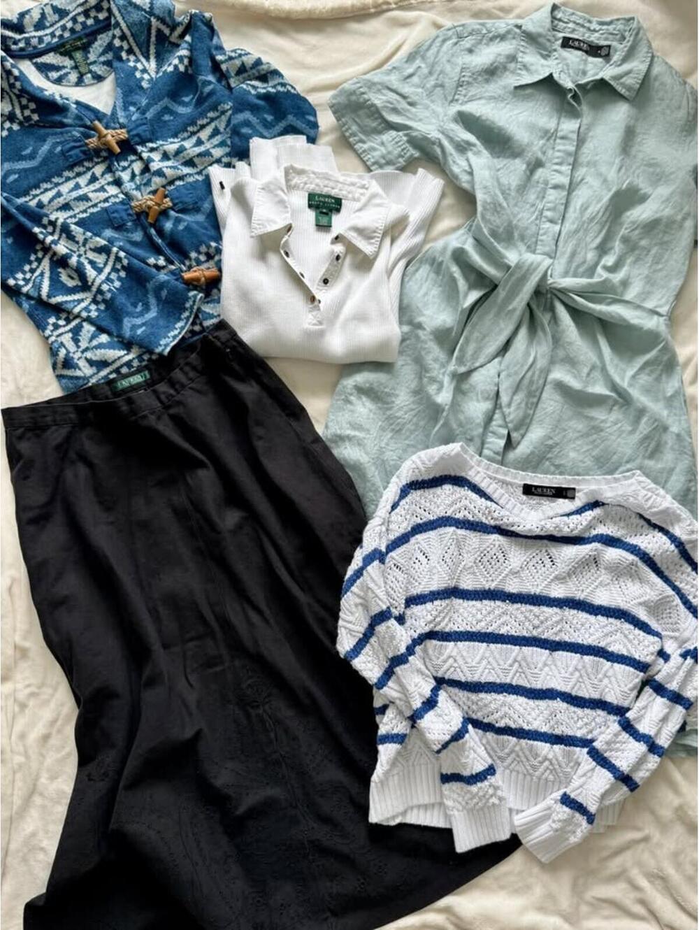 *LOT* Lauren Ralph Lauren Women’s | Linen Dress, Skirt, Sweaters -  Reseller Lot